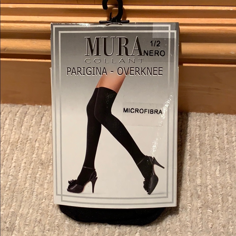 Black Over the Knee Microfibre Stockings. SO SEXY!
